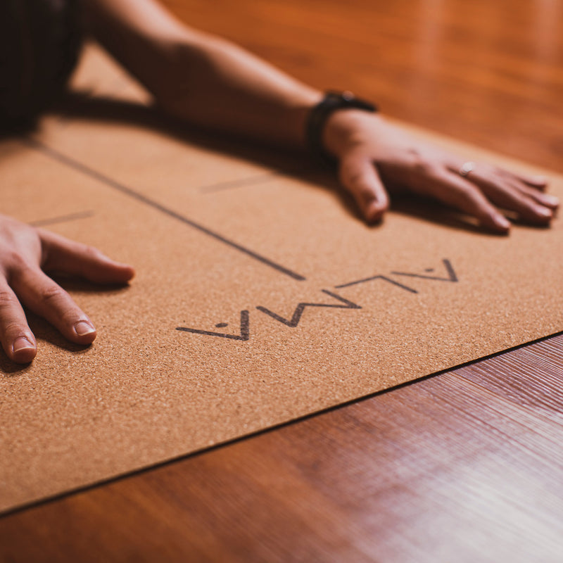 Yoga Mat Cork 72 *24 Inch Natural Cork TPE Yoga Mat Non-Slip